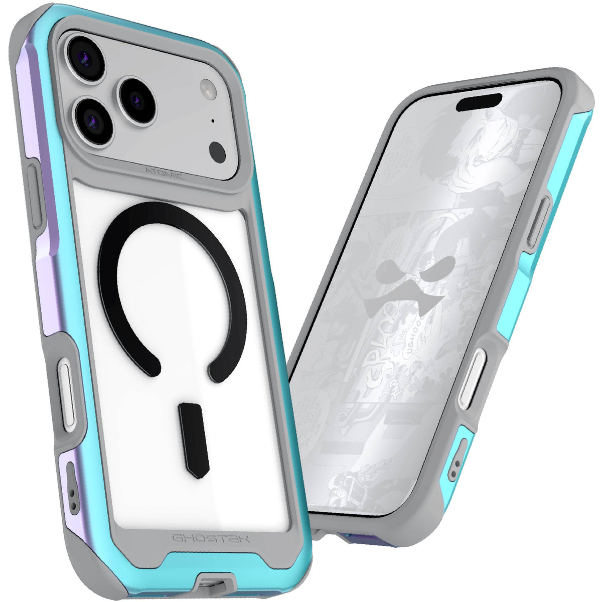 Apple iPhone 18 Pro Max Case Clear Prismatic Metal Aluminum MagSafe Protective Phone Cover