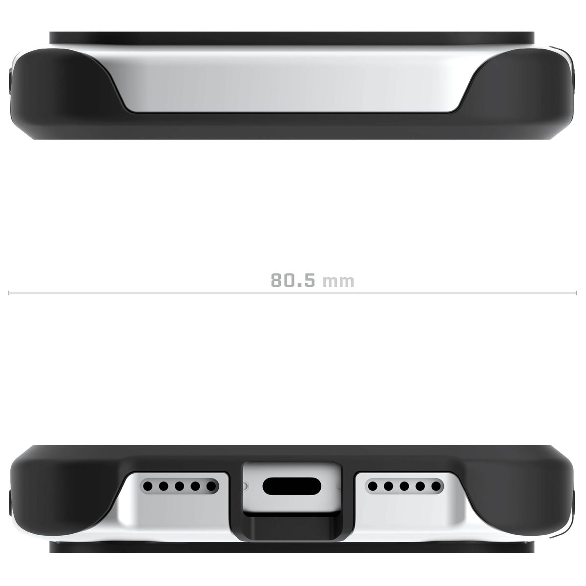 iPhone 18 Pro Case Silver MagSafe Aluminum Metal Bumper Clear Protective Phone Cover