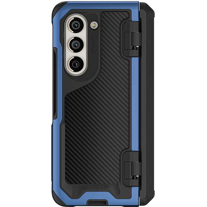 Samsung Galaxy Z Fold 5 Case Carbon Fiber Blue