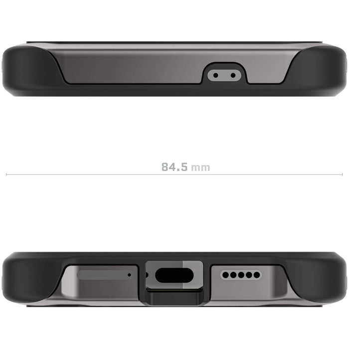 S24 Plus Leather Gunmetal Case