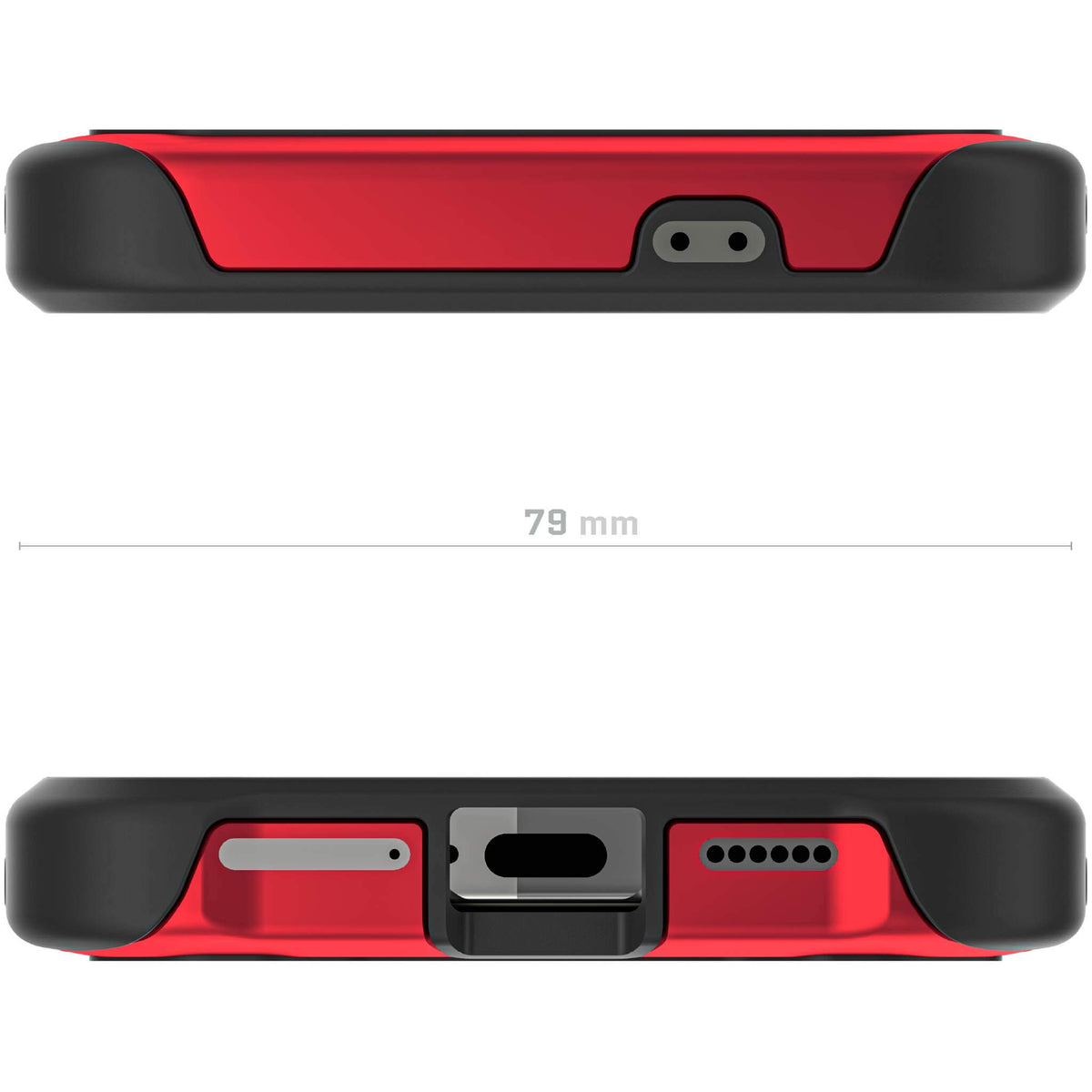 S24 Case Red Clear