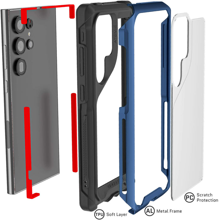Blue Samsung Galaxy S24 Ultra Phone Case