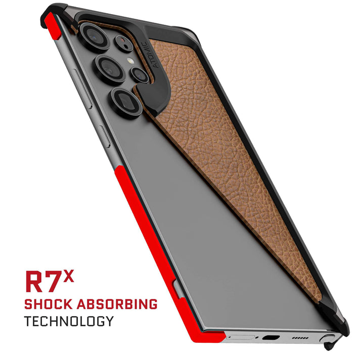 S24 Ultra Brown Leather Case