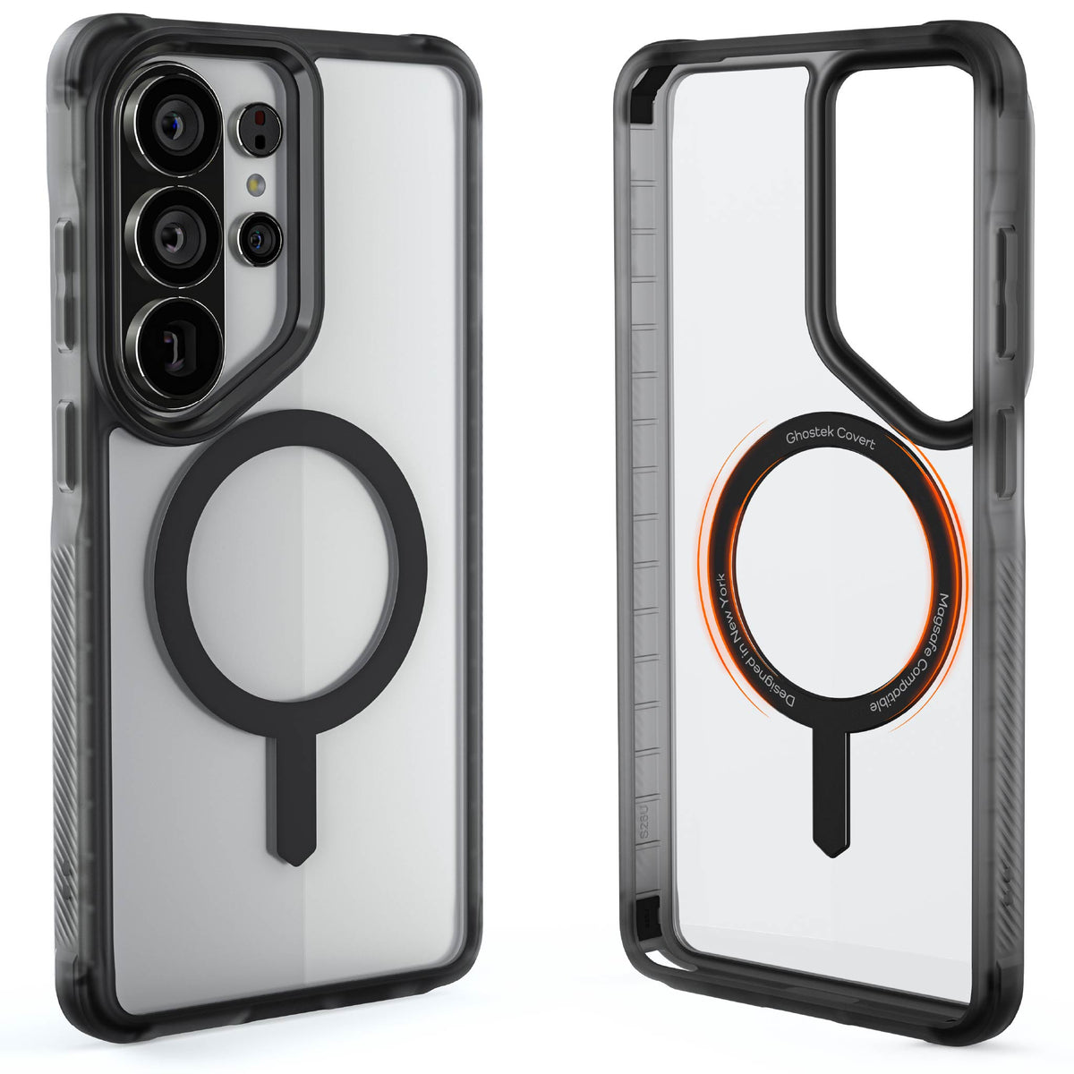 Galaxy S26 Ultra Clear Case MagSafe Protective Phone Cover Magnetic Ring Shockproof Premium Smoke Matte