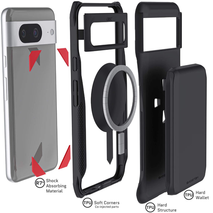 Magnetic Google Pixel 8 Wallet Case