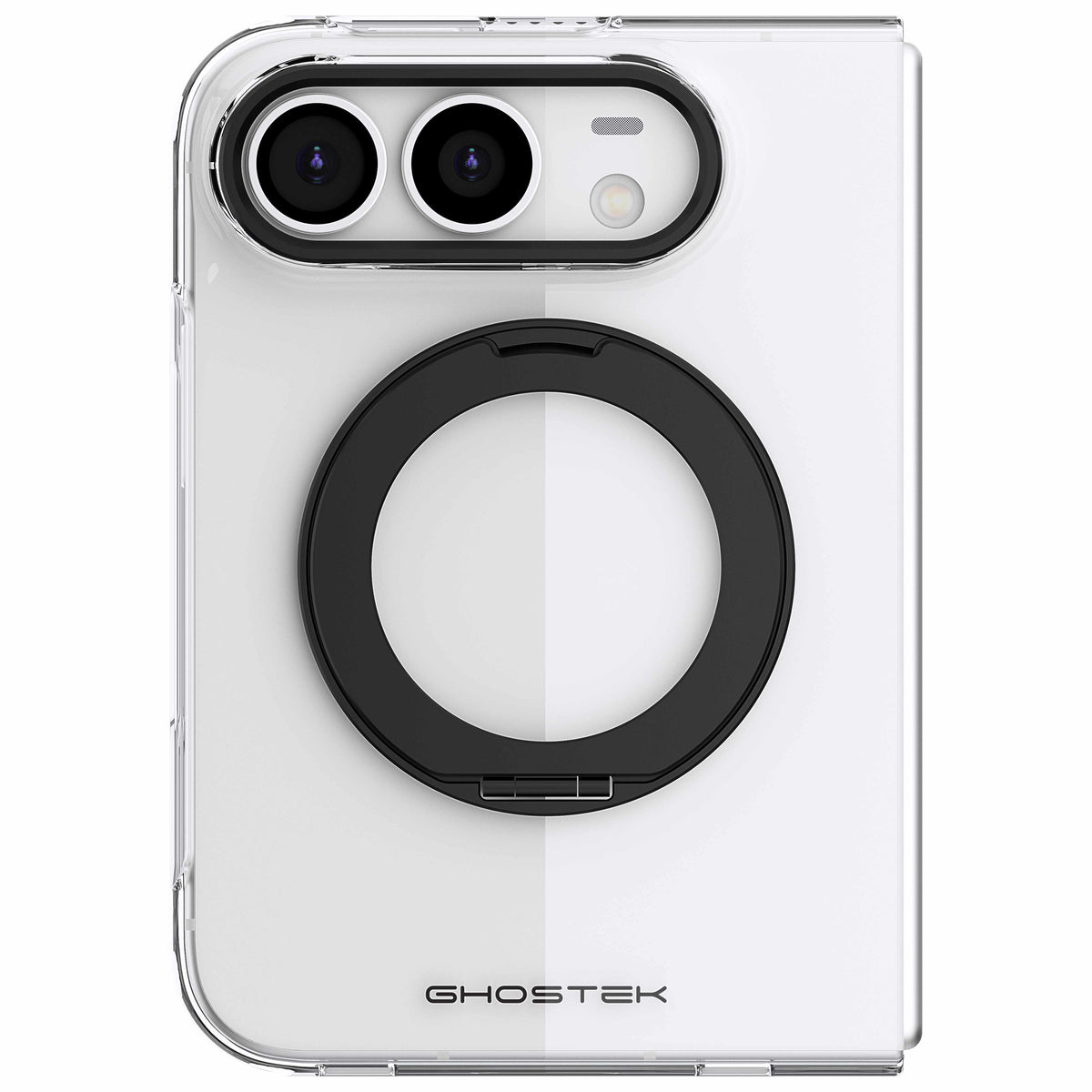 Apple iPhone Duo Clear Case MagSafe Kickstand Black