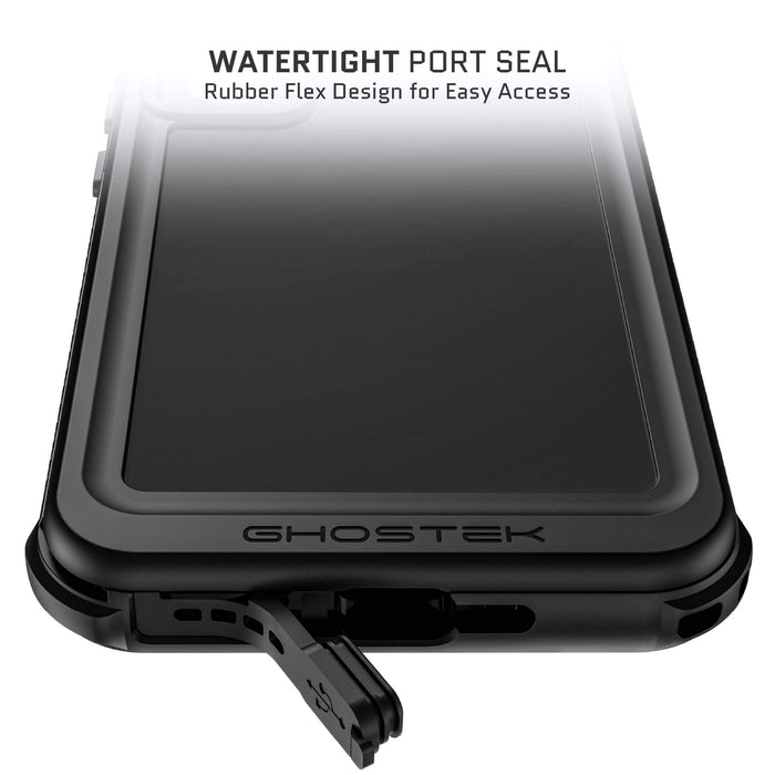Galaxy S24 Waterproof Phone Case with Belt Clip Holster Black