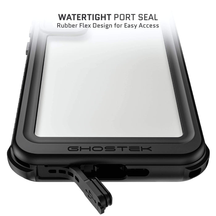 Galaxy S24 Waterproof Phone Case with Belt Clip Holster Clear