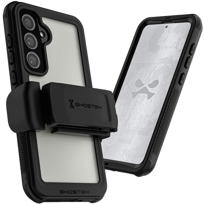 Samsung Galaxy S24 Plus Waterproof Case with Holster Clear