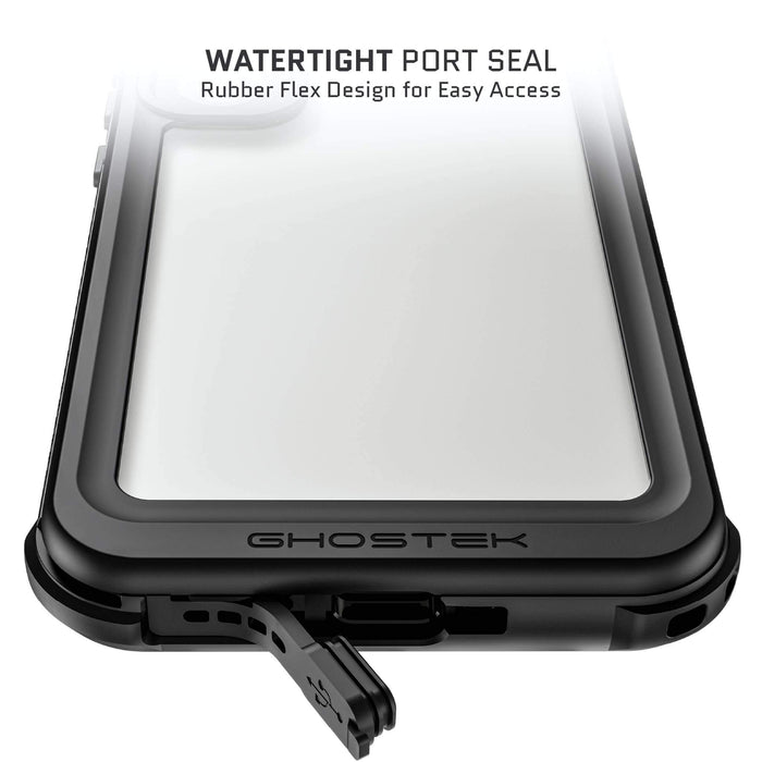 Galaxy S24 Plus Waterproof Phone Case with Belt Clip Holster Clear