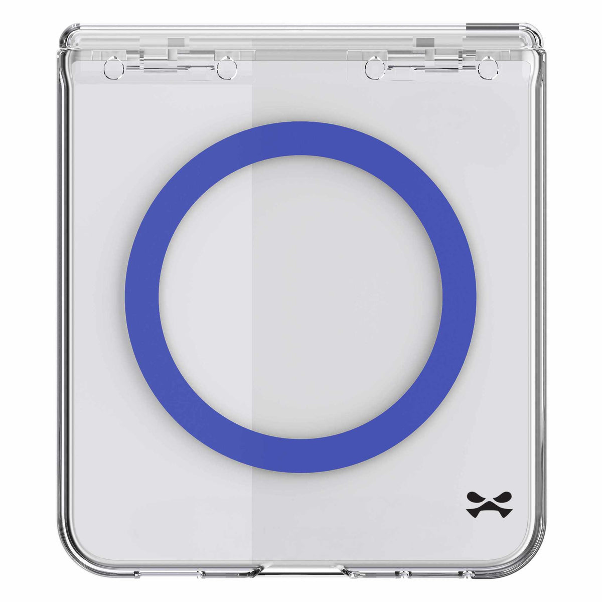 Samsung Z Flip 8 Case Clear Blue MagSafe Hinge Cover