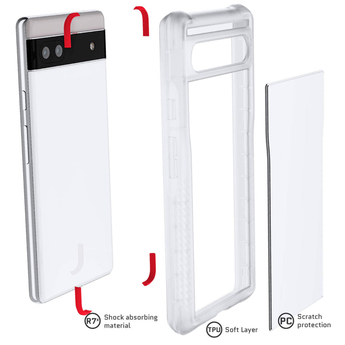 google pixel 6a clear phone case