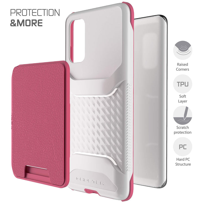 Galaxy S20 Pink Wallet Phone Case