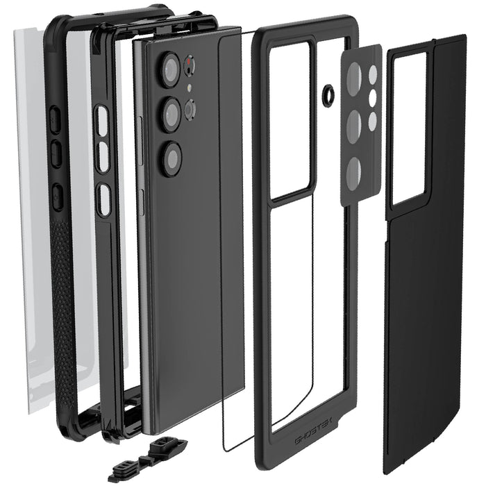 S23 Ultra Waterproof Case with Holster Belt Clip