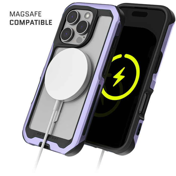 Apple iPhone 16 Pro MagSafe Phone Case Purple Clear