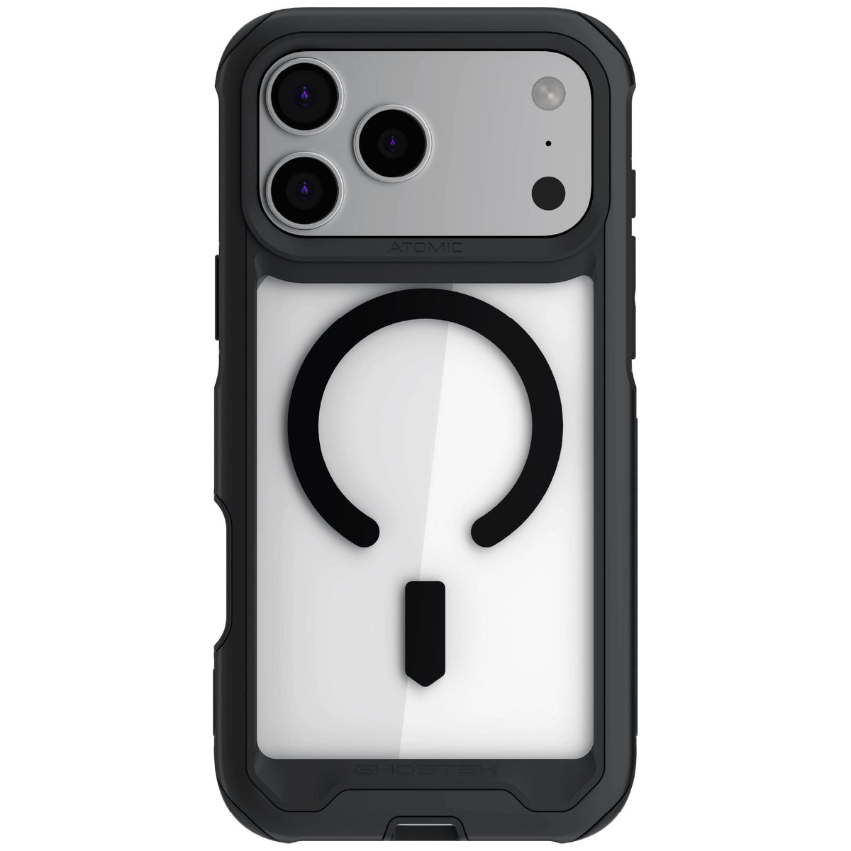 iPhone 18 Pro Max Case Clear Black Metal Aluminum MagSafe Protective Phone Cover