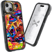 Apple iPhone 15 Spiderman vs Superman Spraypaint Artist Artwork Protective Phone Case