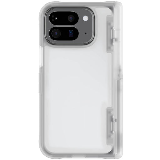 Pixel 10 Pro Fold Case Clear Matte Protective Phone Cover Kickstand Hinge Protection Shockproof Slim