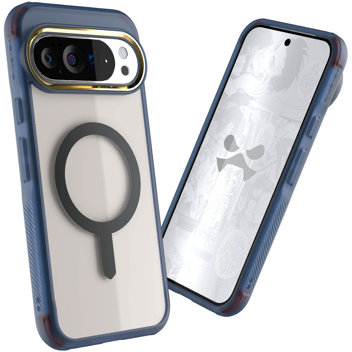 Pixel 10 Pro XL Case Blue MagSafe Clear Phone Cover