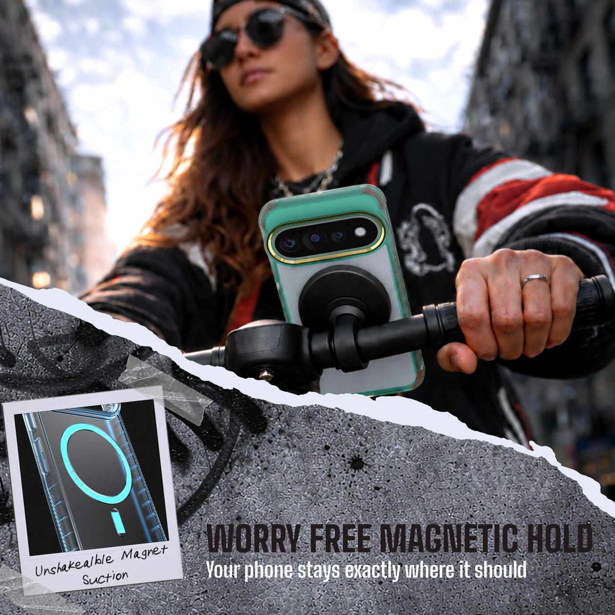 Google Pixel 11 Case Clear Teal MagSafe