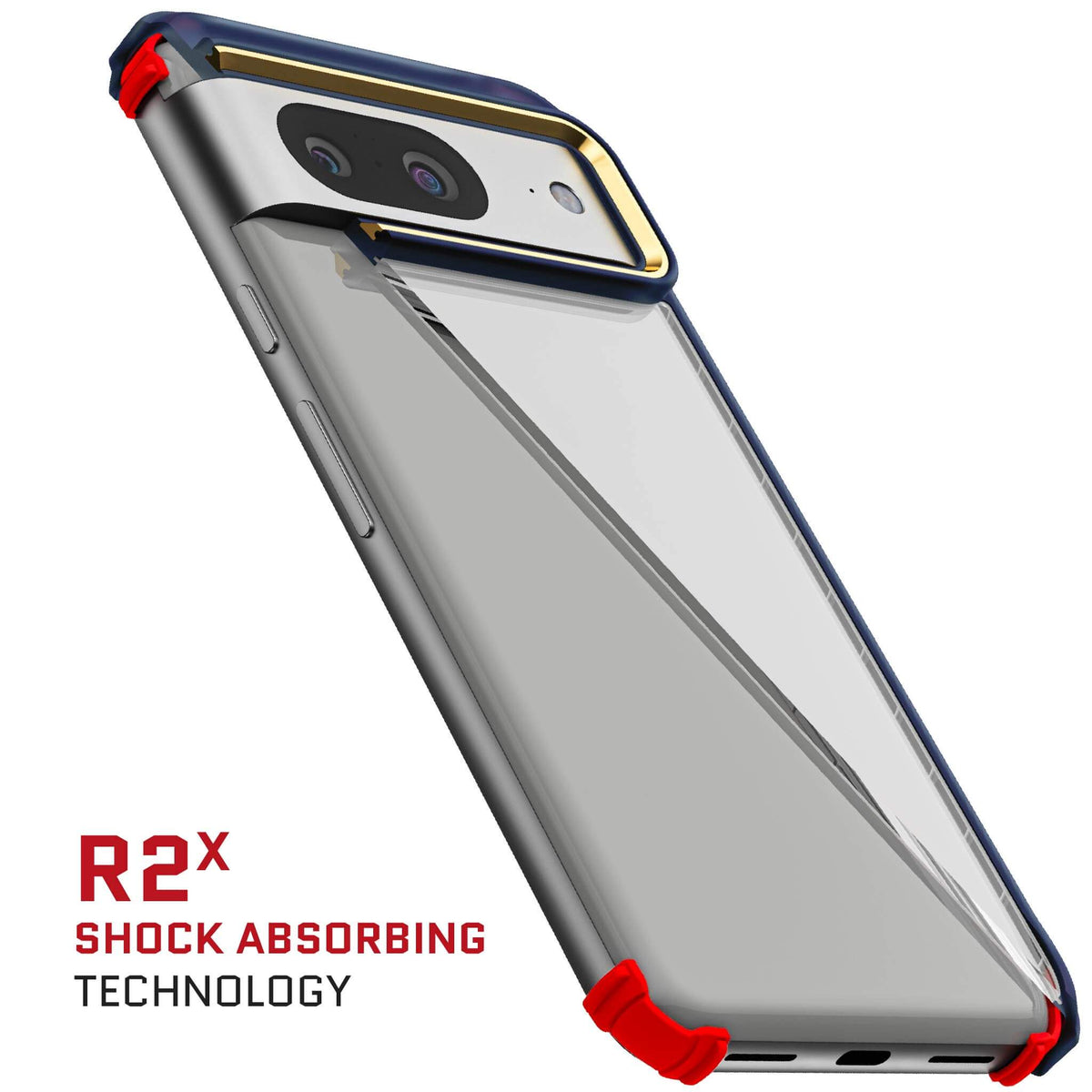 Blue Google Pixel 8 Clear Case