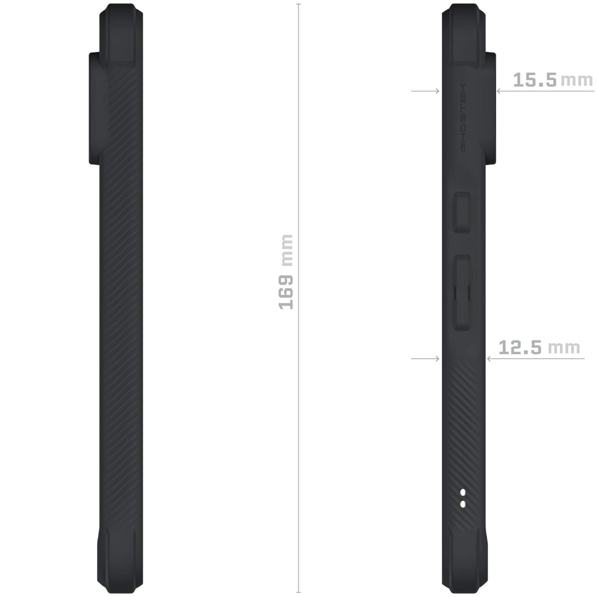 Black Pixel 8 Pro Clear Case