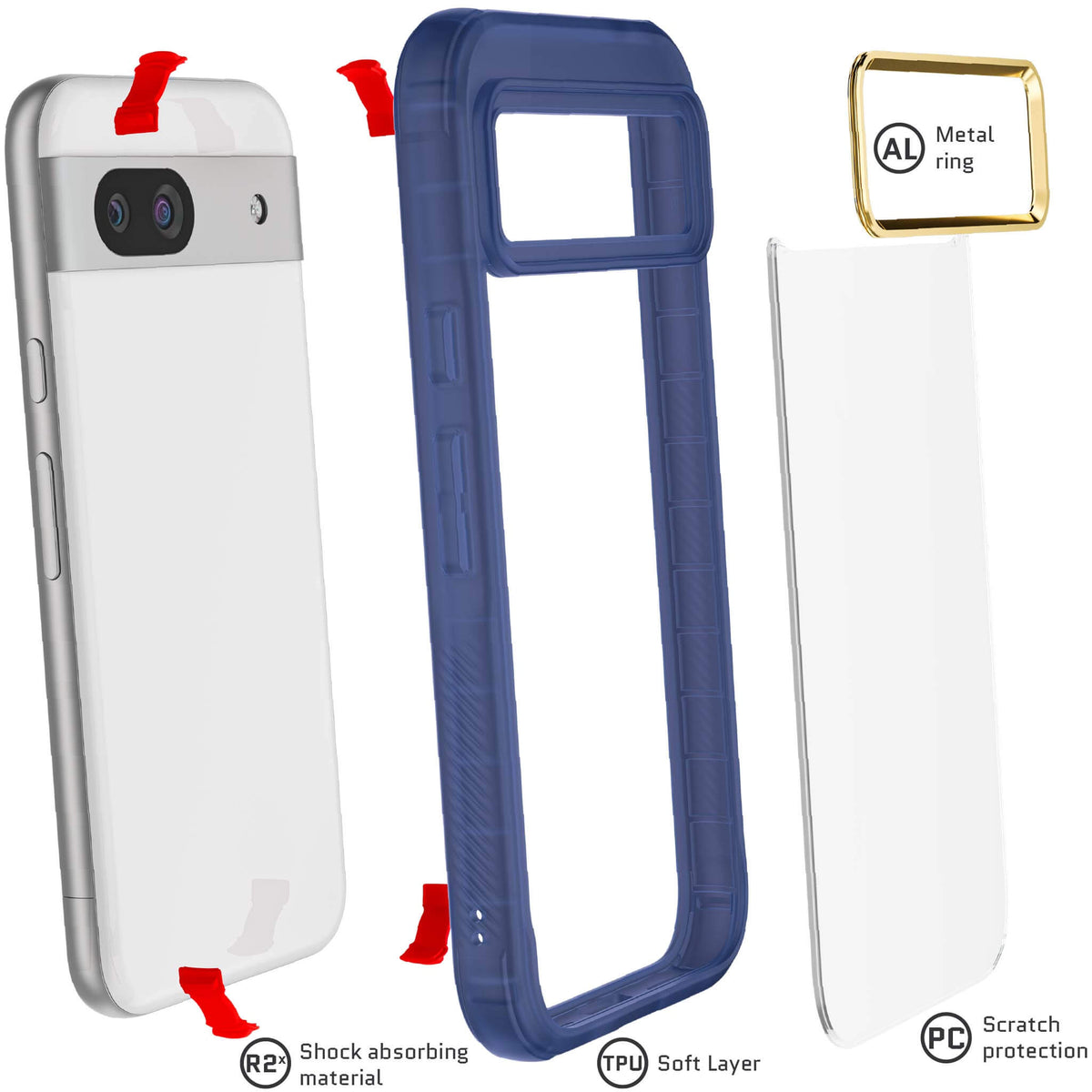 Google Pixel 8a Blue Case