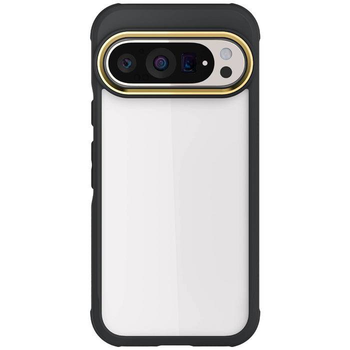 Pixel 9 Pro Protective Phone Case Clear Black Silicone