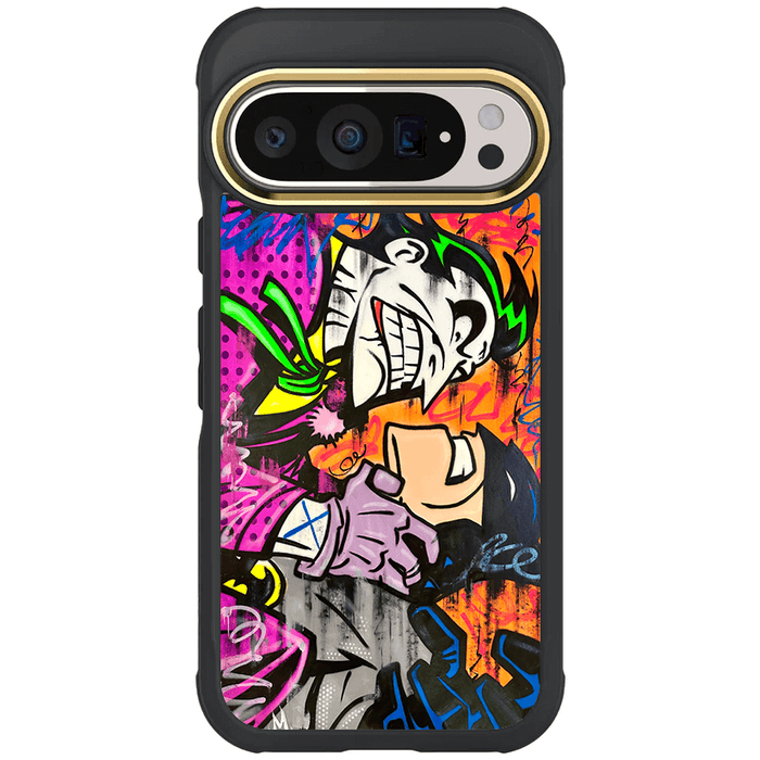 Google Pixel 9 Pro Joker vs Batman - Spraypaint Case Phone Cover