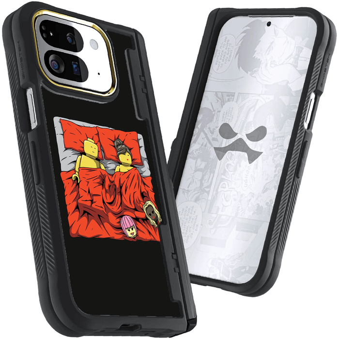 Pixel 9 Pro Fold Sleeping Together Brick Edition by RX Strip Artist Artwork Protective Phone Case Limited Edition Collab Cover