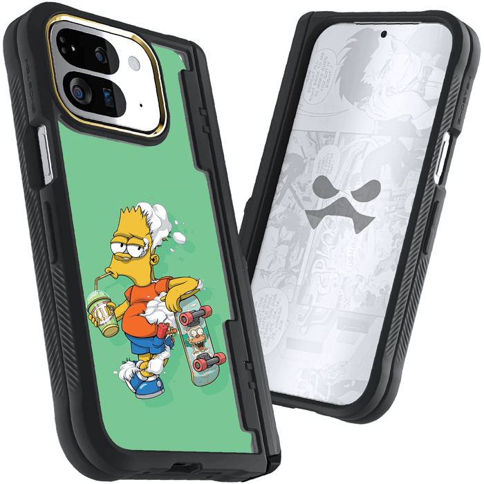 Google Pixel 9 Pro Fold DECONSTRUCTED BART by Dhani Barragán Artist Artwork Protective Phone Case Limited Edition Collab Cover