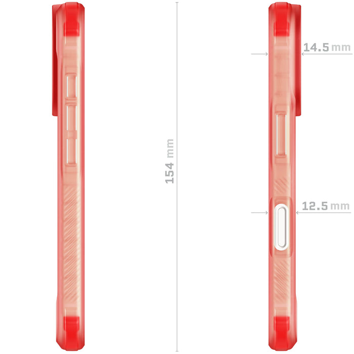 MagSafe iPhone 16 Clear Pink Case