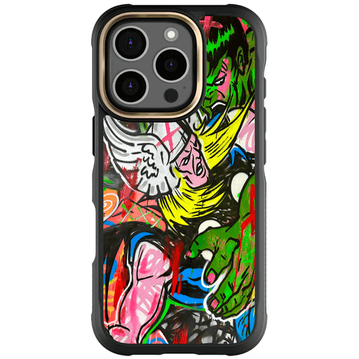 Apple iPhone 16 Pro Thor vs Hulk - Spraypaint Art Case Phone Cover