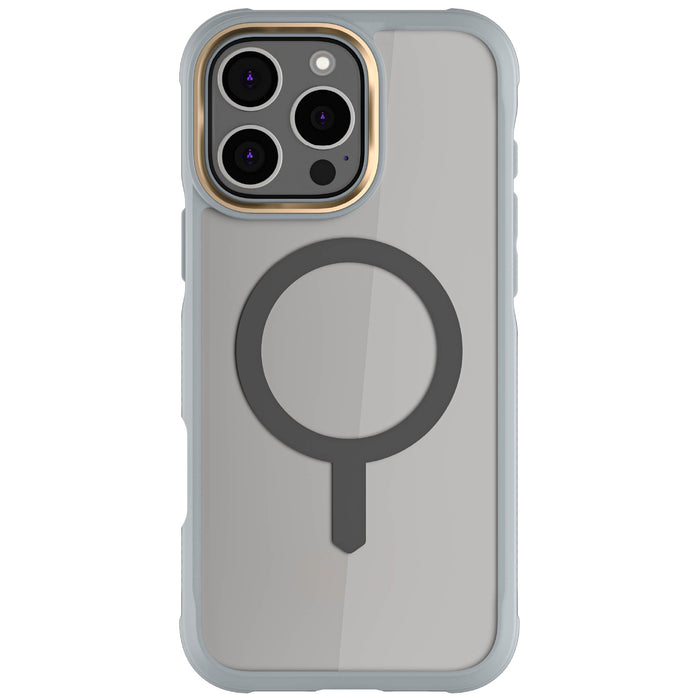 iPhone 16 Pro Max Clear Grey Case MagSafe Magnetic