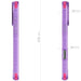 Apple iPhone 16 Pro Max Clear Purple Protective Phone Case MagSafe Magnetic Silicone Gel Cover