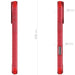 Apple iPhone 16 Pro Max Clear Red Case MagSafe