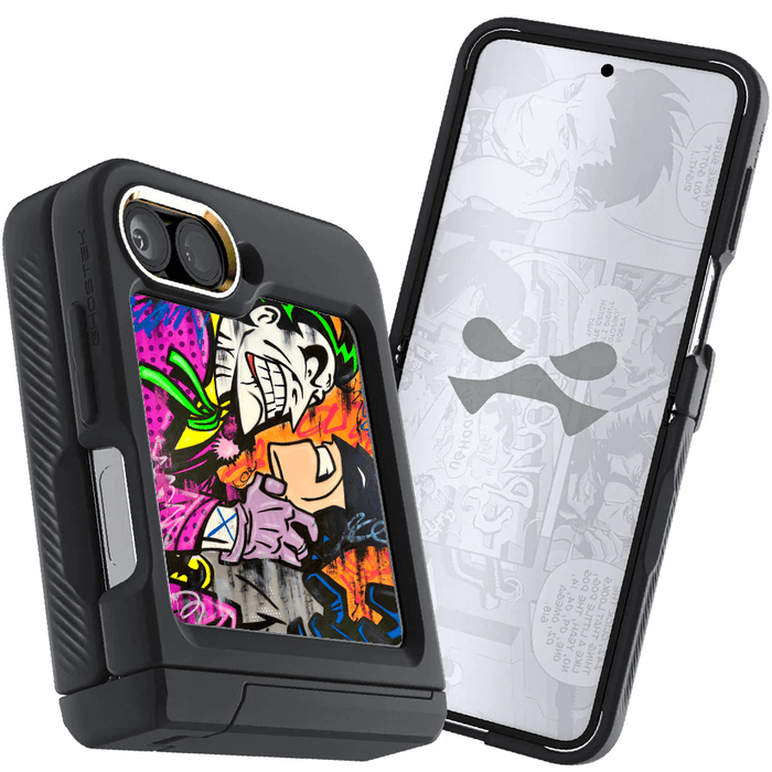 Samsung Galaxy Z Flip 6 Joker vs Batman - Spraypaint Case Phone Cover