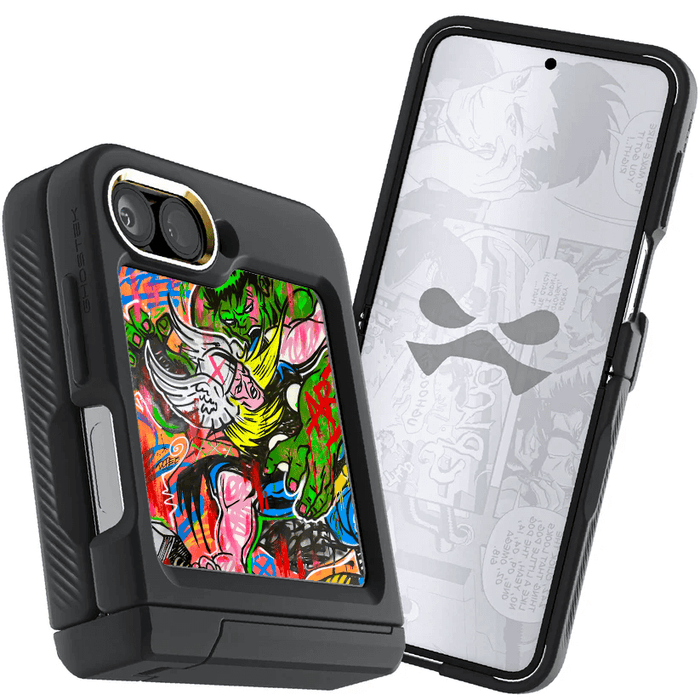 Galaxy Z Flip 6 Thor vs Hulk - Spraypaint Art Case Phone Cover