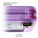 Samsung Galaxy Z Flip 6 Purple Case Clear with Stand