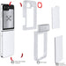 Samsung Galaxy Z Flip 6 Clear Protective Phone Case with Kickstand