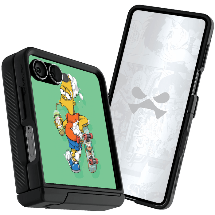 Samsung Galaxy Z Flip 7 DECONSTRUCTED BART by Dhani Barragán Artist Artwork Protective Phone Case Limited Edition Collab Cover