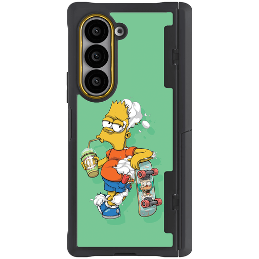 Galaxy Z Fold 6 DECONSTRUCTED BART by Dhani Barragán Artist Artwork Protective Phone Case Limited Edition Collab Cover