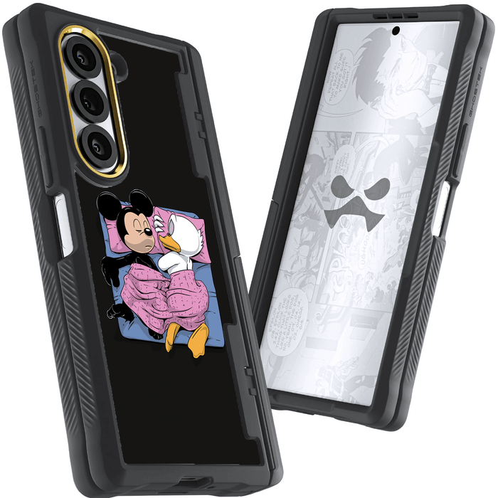 Galaxy Z Fold 6 Sleeping Together by RX Strip Artist Artwork Protective Phone Case Limited Edition Collab Cover
