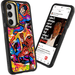 Galaxy S24 Plus Spiderman vs Superman Spraypaint Artist Artwork Protective Phone Case