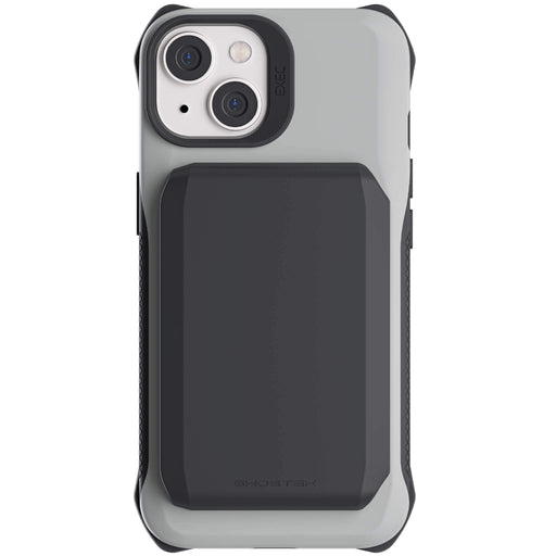 Apple iPhone 15 Wallet Case Grey Card Holder