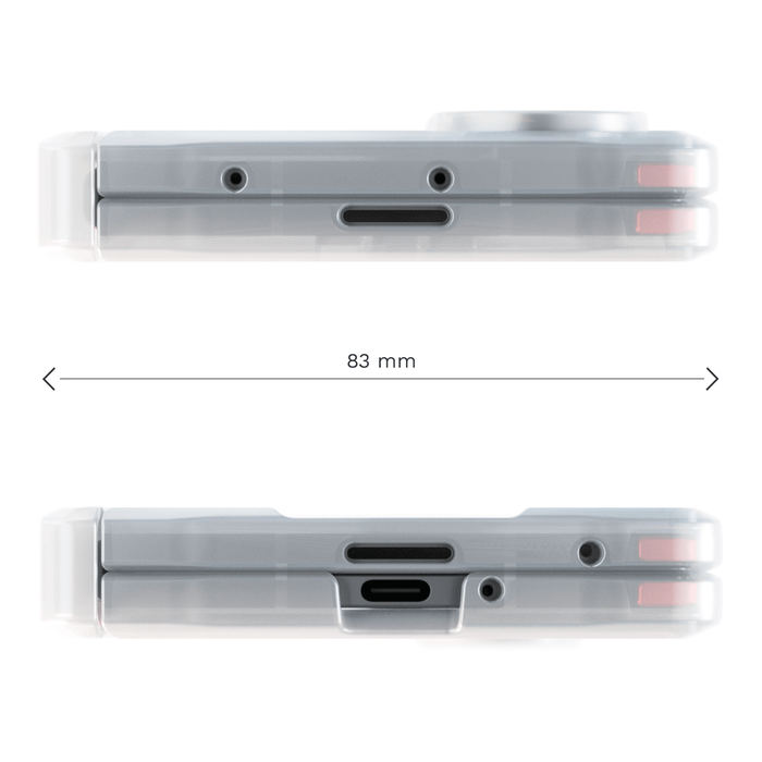 Galaxy Z Fold7 Case Clear MagSafe Kickstand Protective Phone Cover