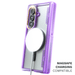 Samsung Z Fold 7 Case Purple MagSafe Kickstand Protective Phone Cover
