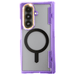 Samsung Galaxy Fold7 Case Purple MagSafe Kickstand Protective Phone Cover