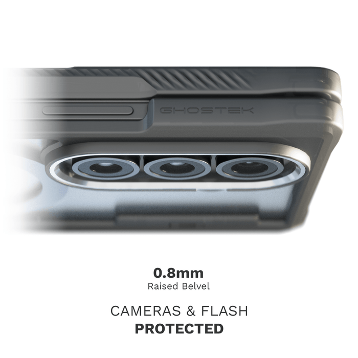 Samsung Galaxy Z Fold 7 Case Clear Smoke Matte MagSafe Kickstand Protective Phone Cover