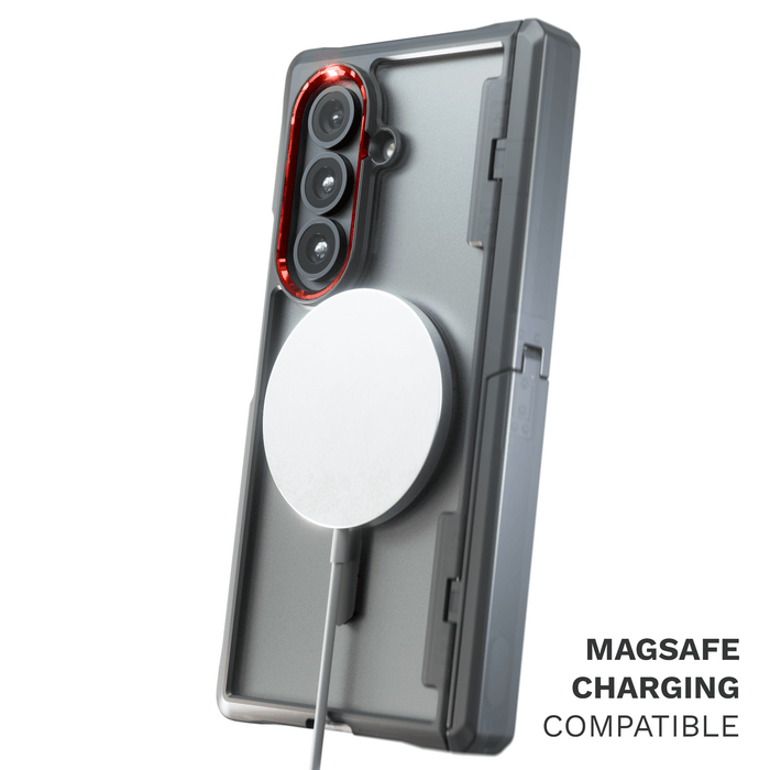 Fold 7 Case Clear  Smoke MagSafe Kickstand Protective Phone Cover